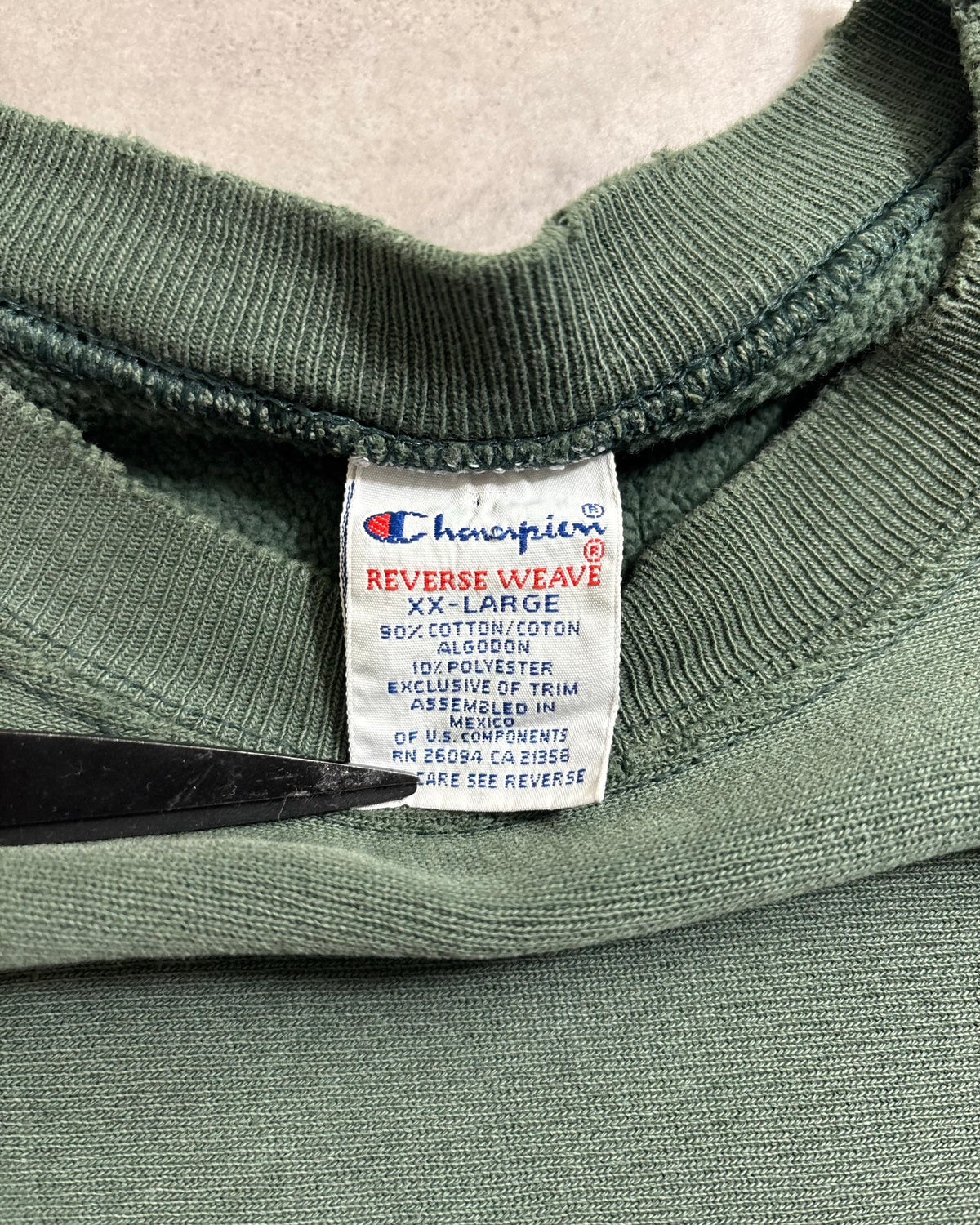 90's Champion "REVERSE WEAVE" MARQUETTE LAW SCHOOL 三段アーチ スウェット 表記XXL USA製 天秤 リバースウィーブ チャンピオン