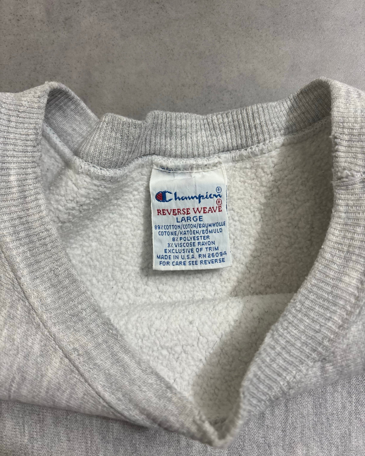 90's Champion "REVERSE WEAVE" スウェット 単色 目有り 表記L USA製 リバースウィーブ チャンピオン