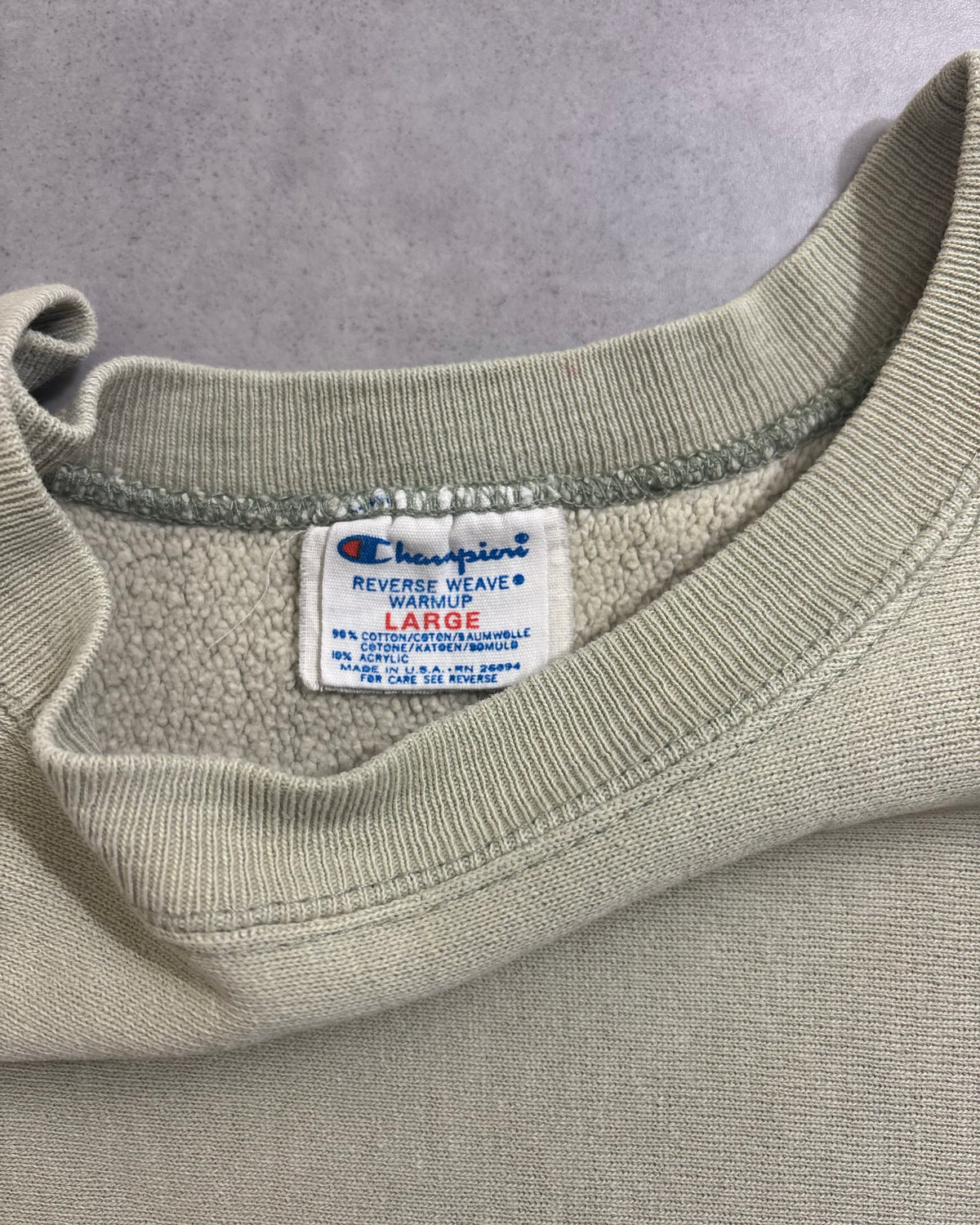 80's Champion "REVERSE WEAVE" スウェット 単色 目有り 表記L USA製 リバースウィーブ チャンピオン トリコタグ