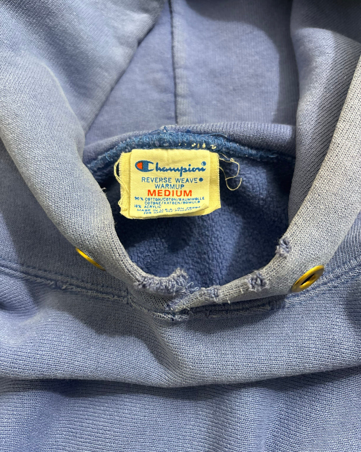 80's Champion "REVERSE WEAVE" フーディ 単色 目有り 表記M USA製 リバースウィーブ チャンピオン トリコタグ