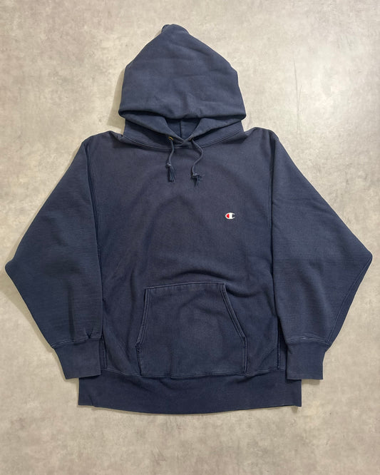 80's Champion "REVERSE WEAVE"フーディ 単色 目有り 表記L USA製 リバースウィーブ チャンピオン トリコタグ