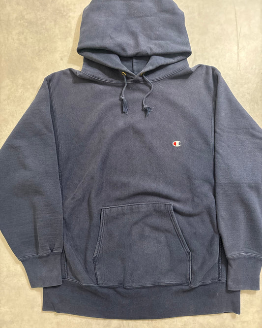 80's Champion "REVERSE WEAVE"フーディ 単色 目有り 表記L USA製 リバースウィーブ チャンピオン トリコタグ