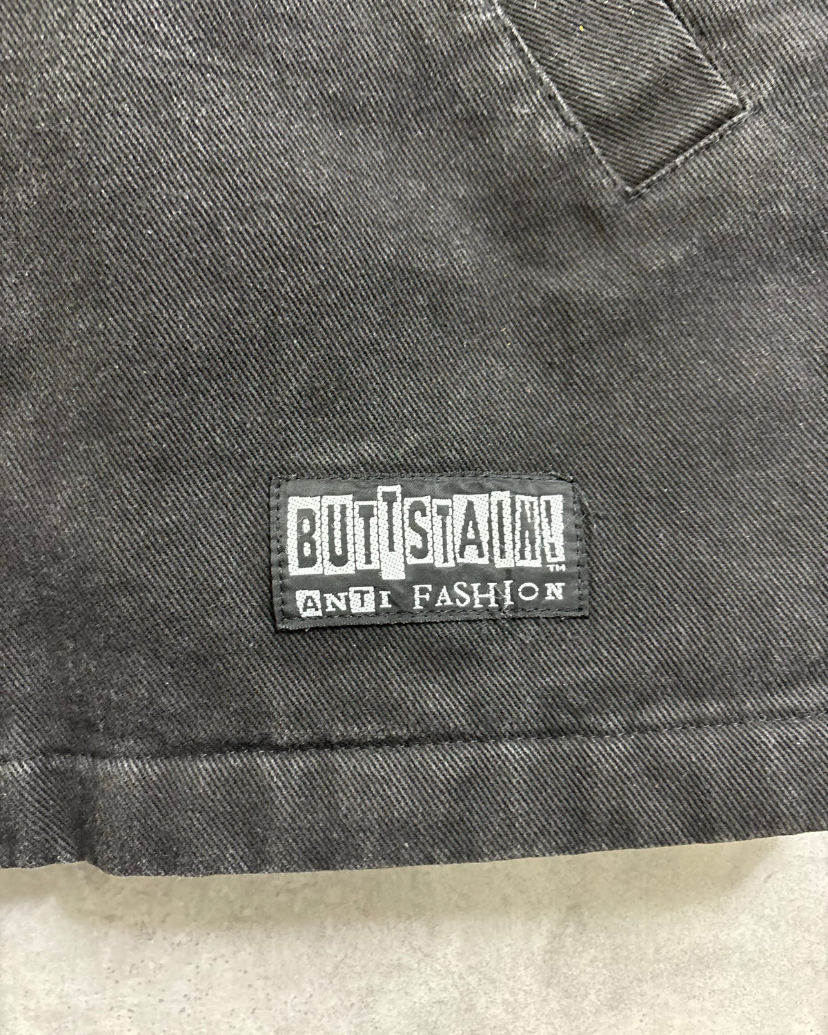 90's BUTTSTAIN ワークジャケット 袖レオパード 表記M USA製 バットステイン オールドスケート