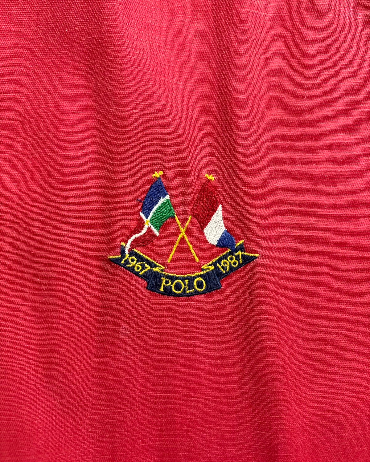 80's Ralph Lauren スウィングトップ クロスフラッグ 表記M ラルフローレン 20周年記念