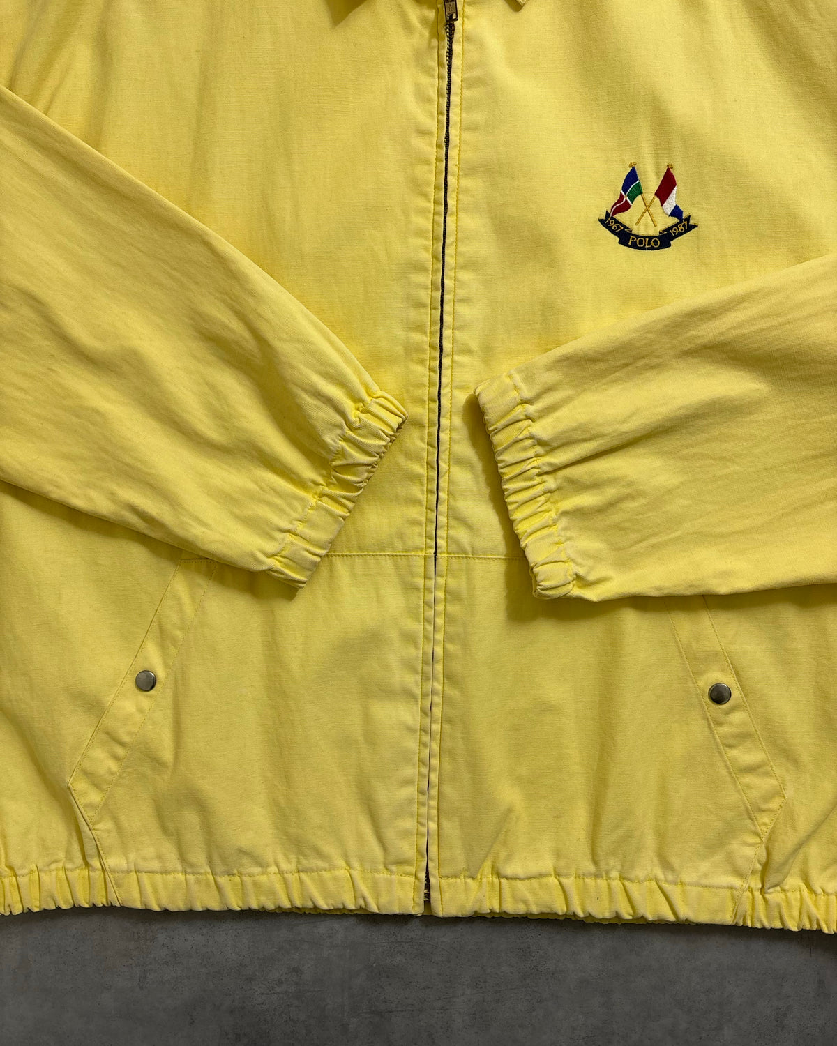 80's Ralph Lauren スウィングトップ クロスフラッグ 表記XL ラルフローレン 20周年記念