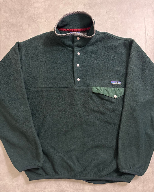 90's Patagonia "Snap-T" シンチラスナップT プルオーバー 表記M パタゴニア ハンターグリーン ノームコア