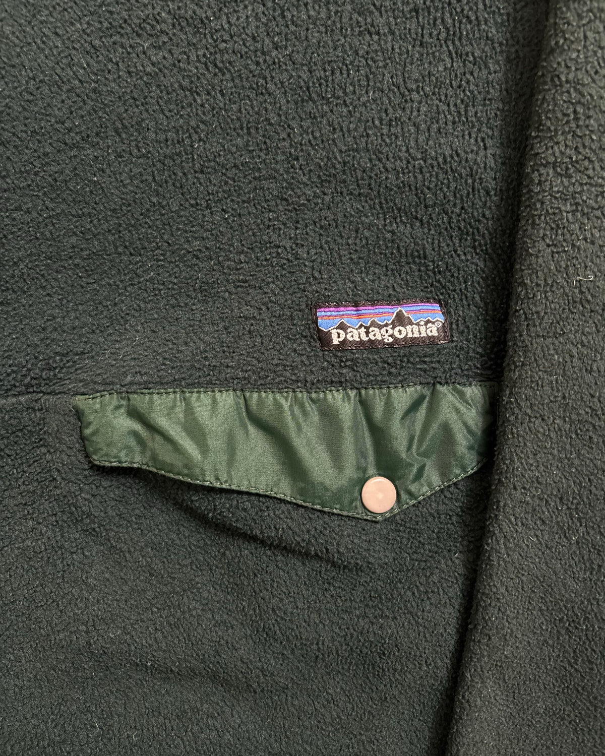 90's Patagonia "Snap-T" シンチラスナップT プルオーバー 表記M パタゴニア ハンターグリーン ノームコア