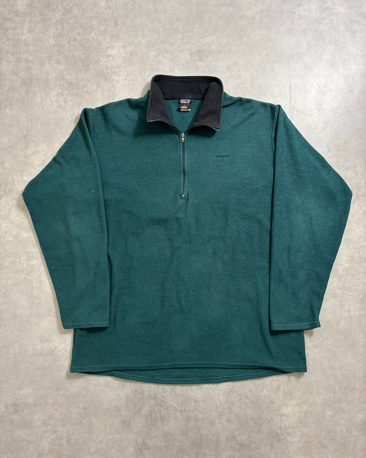 90's Patagonia "CAPILENE" キャプリーン ハーフジップ 表記XL USA製 パタゴニア フリース ノームコア