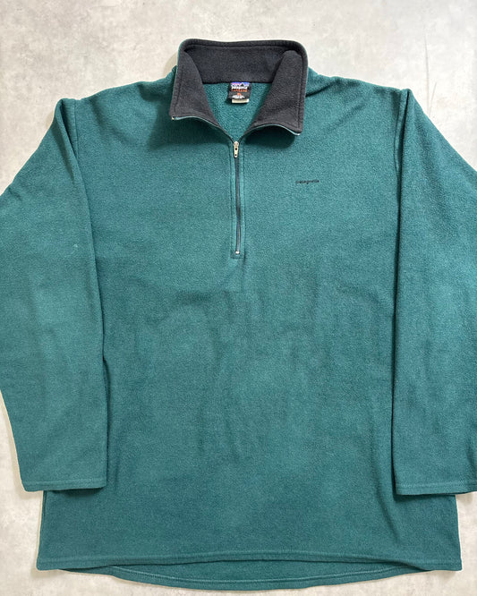 90's Patagonia "CAPILENE" キャプリーン ハーフジップ 表記XL USA製 パタゴニア フリース ノームコア