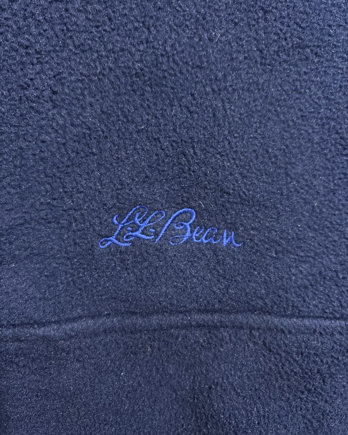 80's~ L.L.Bean フルジップ フリースジャケット 筆記体ロゴ エルエルビーン アウトドア