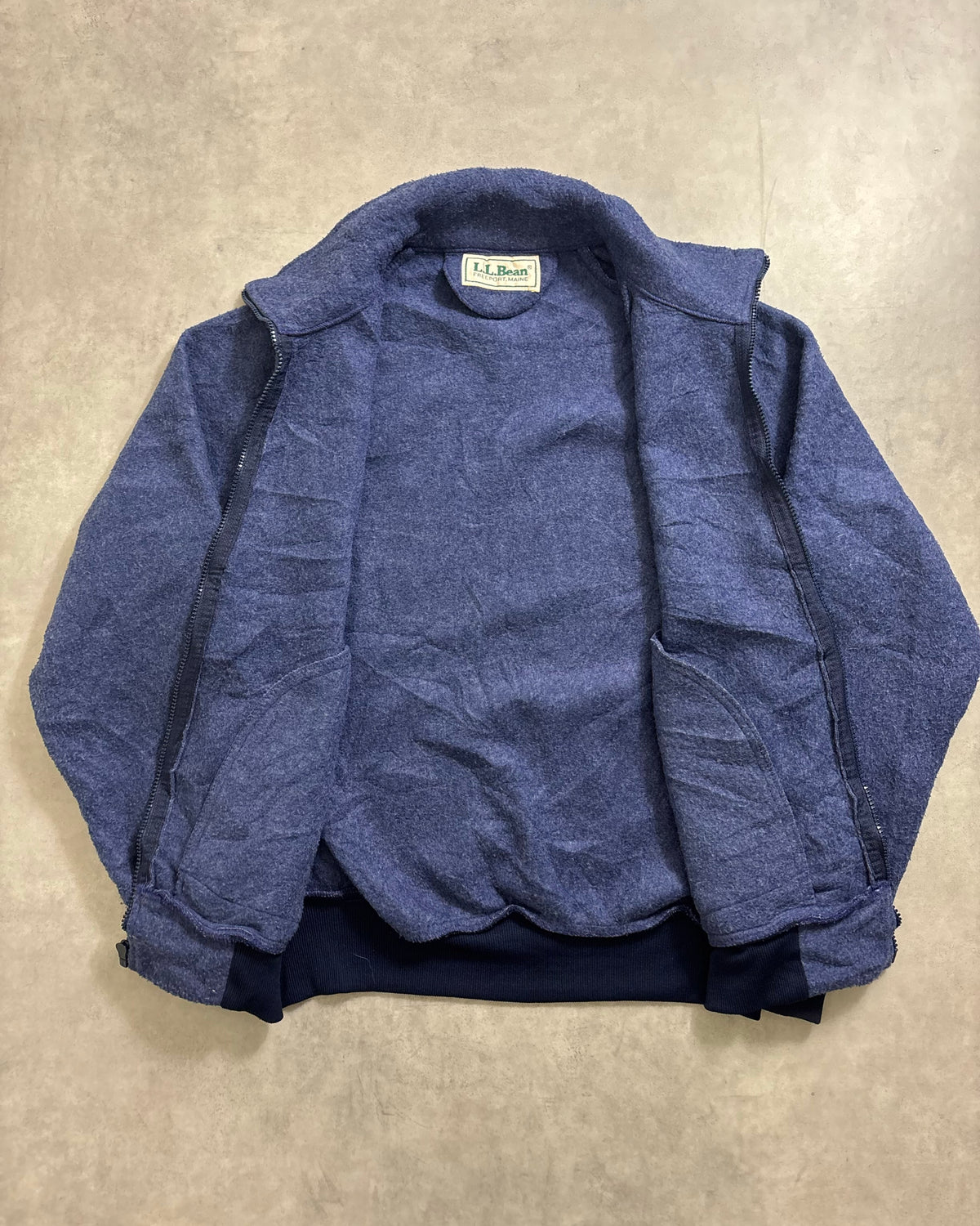 80's~ L.L.Bean フルジップ フリースジャケット ラグラン エルエルビーン アウトドア