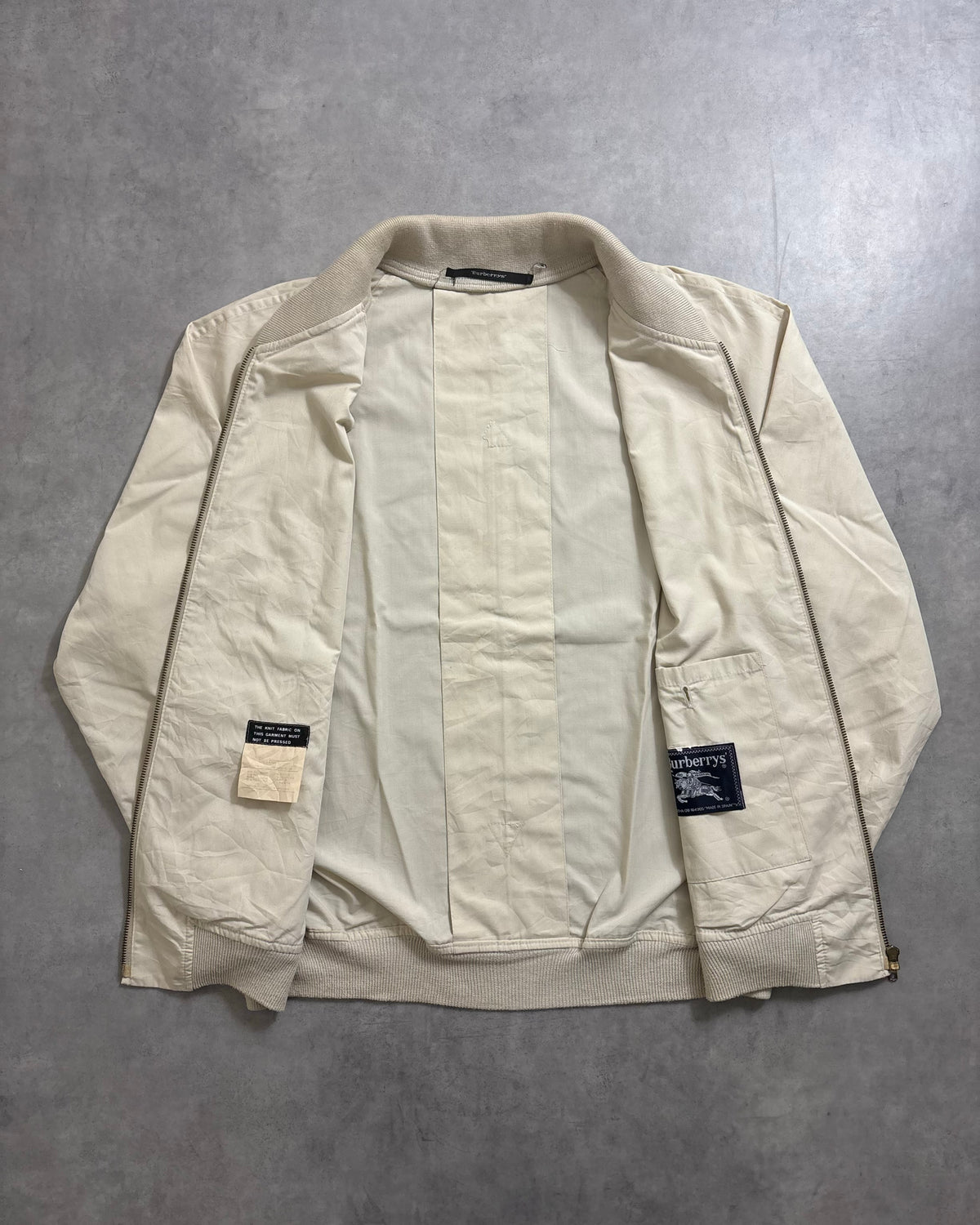90's Burberrys ジップブルゾン ラグラン スペイン製 バーバリー