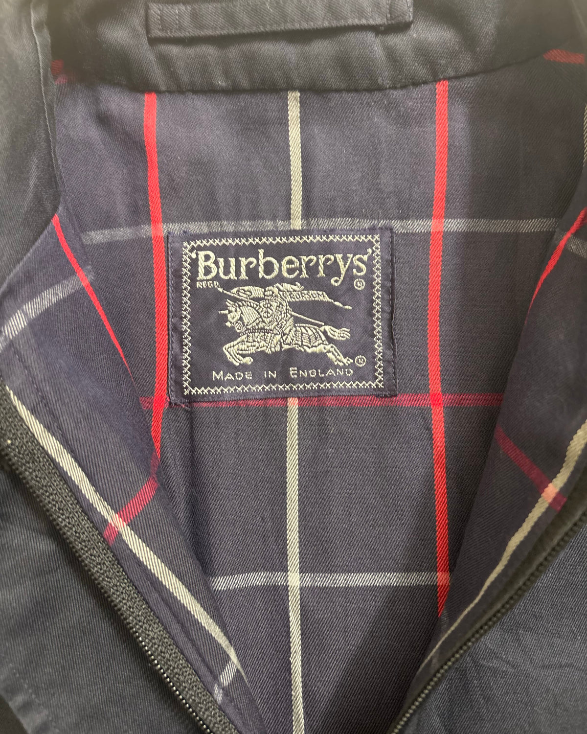 70's~90's Burberrys ジップブルゾン ラグラン イングランド製 比翼 バーバリー ノヴァチェック