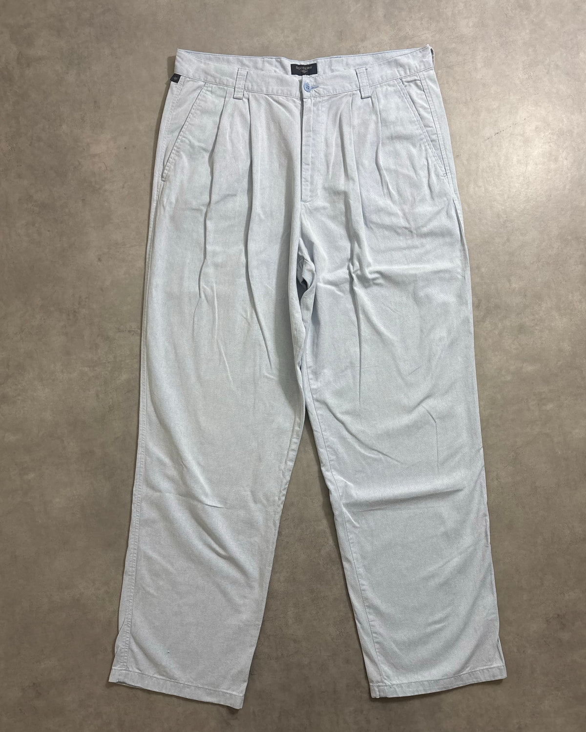 90's DOCKERS シャンブレーパンツ W35 L31 2タック ドッカーズ リーバイス