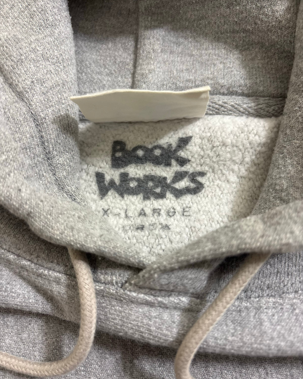 00's Book Works "SAXMAN" REVERSE WEAVE ステッチ フーディ 表記XL チャンピオン ブックワークス リバースウィーブ