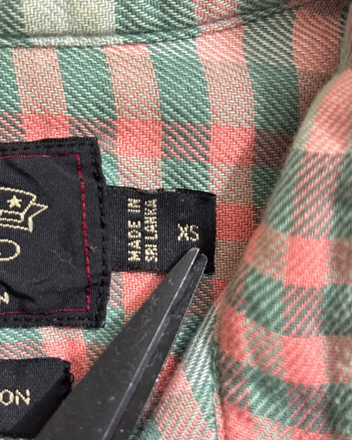 00's RRL ライトネルシャツ マチ付き 表記XS Ralph Lauren ダブルアールエル ラルフローレン